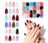 576 Pcs Full Coverage Nail Tips Mixed Color Assortment with 12 Sizes Nail Tips for Women and Girls