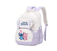 (5761632) Anime Lilo Stitch Backpack Large Capacity Bookbag for Boy Girl Men Women Leisure Waterproof Laptop Travel Bag Kid Gift Mochila