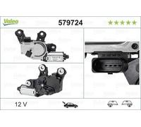 VALEO - Wiper Motor - Rear - 579724 - CAYENNE 92A (2010 -) | Compatible with: PORSCHE CAYENNE