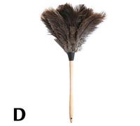 (57cm) Anti Static Genuine Ostrich Feather Duster Wooden Handle Brush Clean 2024
