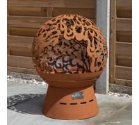 57cm Steel Helios Fireglobe Outdoor Garden Fire Pit