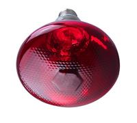 57lilina 250W Thickened Infrared Heat Lamp Bulb for Puppies Reptiles Chicks Tortoise Poultry, Puppy Reptile Heat Lamp Red