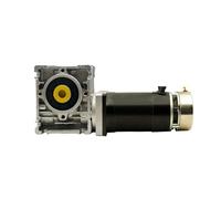 57mm 100W Brushless DC Motor 24V with Brake and Worm Gearbox 5:1/7.5:1/10:1/15:1/20:1/30:1/40:1/50:1/80:1 Reducer BLDC(Ratio 20 to 1,Single output shaft)