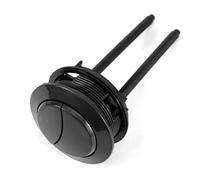 57mm/2.24in Toilet Push Button Replacement, Adjustable Dual Flush Toilet Button Pusher Round Universal Tank Push Repair Part for Home Bathroom (Black)