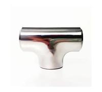 57mm 2.25" Pipe OD Butt Thicken 3mm Tee 3 Way Splitter SUS 304 Stainless Steel Fitting Spliter Homebrew Beer Wine