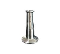 57mm 2.25" x 32mm 1.25" Pipe OD 2.5" Tri-Clamp x 1" Tri-Clamp SUS 304 Stainless Reducer Fitting