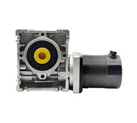 57mm 69W Brushless DC Motor 24V with Worm Gearbox 5:1/7.5:1/10:1/15:1/20:1/30:1/40:1/50:1/80:1 Reducer BLDC(Ratio 25 to 1,Dual output shaft)