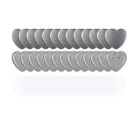57MM Heart-Shaped Pin Button Maker Parts, Include 100Sets of Metal Cover Button Back Cover Clear Film&Blank Paper Efficiently DIY Making