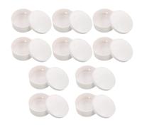 57mm round Speaker Grill Cover 10 Pack with Handle, White | Plastic and Metal Diaphragm Construction, Molded Design, Quick Mounting for Doorbell Speakers and Horn Systems