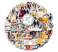 57PCS Hamilton Stickers, Vintage Waterproof Vinyl Stickers for Teens and Adults, Hamilton Musical Stickers for Water Bottles, Scrapbooks, Laptops, Skateboards