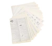 57PCS Vintage Scrapbook Paper Unique Old Book Series Craft Papers for Scrapbooking DIY Card Making Decoration Writing Journaling Handbooking Eco Friendly Durable Decorative Art