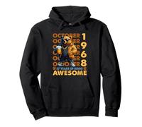 57th Birthday Bear Legends October 1968 57 Years Old Mens Pullover Hoodie