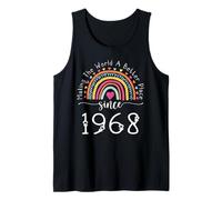 57th Birthday Born Making The World Better Place Since 1968 Tank Top