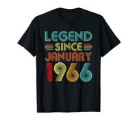 57th Birthday Idea Legend Since January 1966 57 Years Old T-Shirt