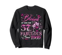 57th Birthday Queen Blessed by God 57 Fabulous Since 1969 Sweatshirt
