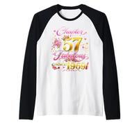 57th Birthday Queen Chapter 57 Fabulous Since 1969 Women Raglan Baseball Tee
