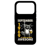 57th Birthday Raccoon September 1969 Vintage 57 Years Old Case for iPhone 17 Pro