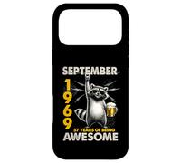 57th Birthday Raccoon September 1969 Vintage 57 Years Old Case for iPhone 17 Pro Max