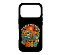 57th Birthday Retro Sloth Tropical Vintage 1969 57 Years Old Case for iPhone 17 Pro