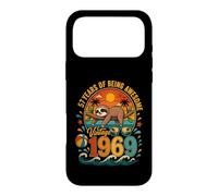 57th Birthday Retro Sloth Tropical Vintage 1969 57 Years Old Case for iPhone 17 Pro Max