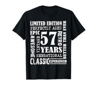 57th Birthday Tee Gift Vintage Awesome Epic Retro 57 Yrs Old T-Shirt