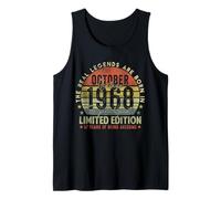 57th Birthday The Real Legends October 1968 57 Years Old Men Tank Top