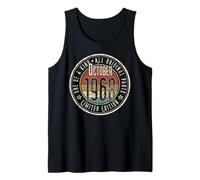 57th Birthday Vintage October 1968 Retro Limited Edition Tank Top