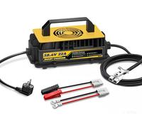 58.4 V 22 A LiFePO4 Lithium Battery Charger for 48 V (51.2 V) Lithium Iron Phosphate, Charger for Lithium Ion Battery, IP65 Waterproof Battery Charger for Motorhomes, Boats, Solar, Golf Carts