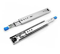 58" Heavy-Duty Telescopic Drawer Slides 170 lb Load Capacity Locking Mechanism Extends 16" to 46" Perfect for Kitchen Garage & Furniture Storage Solutions