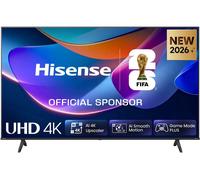 Hisense 58" 58A6STUK 4K Ultra HD AI Smart TV with Freely, Netflix, Disney+ and YouTube - AI 4K Upscaler, AI Smooth Motion, Game Mode Plus, Dolby Vision, Voice Control, DTS Virtual: X, Filmmaker Mode