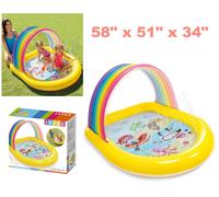 Swimming Pool + Spray 148cm Rainbow Arch Children Paddling Garden Kids Toddler