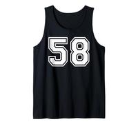 58 Number Fifty-Eight Team Sports Graphic Matching Varsity Tank Top