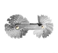 58 Pcs Thread Pitch Cutting Gauge Tool Set Metric 60°+ Imperial 55°+ U.S 60° Screw Gauge SAE Whitworth Thread Gage