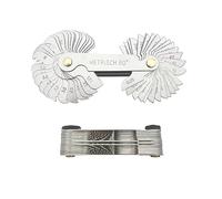 58 Piece Blade Thread Gauge Whitworth 55 Degree And Metrisch 60 Degree Thread Pitch Gauge Measuring Tool