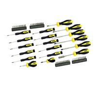 58 Piece Screwdriver Set In Storage Case - screwdriver set 58 rolson pieces 28882