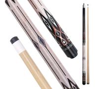 58" Pool Stick Cue for Adults Billiard Players House Bar with 13mm Tip 20oz | Professional 58" billiard cue; 5/16x18/3/8x8 joint; 13mm tip; Canadian maple; warp-resistant; for home, bar tournament