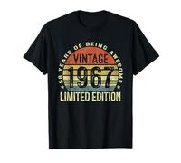 58 Year Old Being Awesome Vintage Born In 1967 58th Birthday T-Shirt