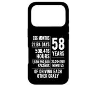 58 Years Married Funny 58th Wedding Anniversary Case for iPhone 17 Pro
