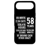 58 Years Married Funny 58th Wedding Anniversary Case for iPhone Air