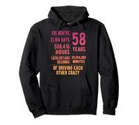 58 Years Married Funny 58th Wedding Anniversary Pullover Hoodie