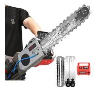 5800W/6500W Concrete Cutting Saw, 13In/18In Handheld Electric Diamond Chain Wall Cutter, Electric Concrete Cutter, Chain Cutting Machine, Wall Chaser Concrete Cutter, 2 Chains/2 Guide Bar (48cm)