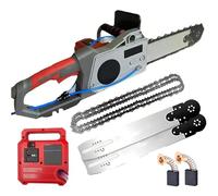 5800W/6500W Electric Concrete Chain Saw 35cm/48cm Cutting Depth - Handheld Wall Cutter, Water Fed Dust Suppression, Diamond Chains & Guide Bars & Carbon Brushes for Concrete Cutting Machine