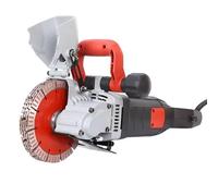 5800w Electric Wall Chaser with 8 X 160mm Blades,Dust-Free Grooving,Adjustable Depth 22-52mm and Width 38mm,for Wood,Granite,Tile,Steel Bars