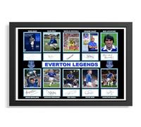 (581) Everton Legends x10 Signed Framed Autograph Signature A4 (21 X 297 CM) Art Work Wall Art Display Great Gift Idea (REPRINT) #####