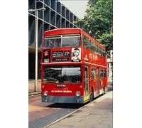 581099 London Buses Daimler Rests Between Duties At Euston Station A4 Photo Poster Print 10x8