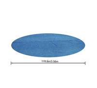 Flowclear Swimming Pool Solar Cover 12' 3.66m Fits Steel Pro Max - Bestway 58242