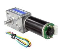 5840-31zy DC 12V 24V High Torque Worm Gear Motor With Encoder 1Pcs(Motor with bracket,470rpm,24V)