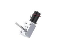 5840-31ZY DC 12V/24V Long shaft 51mm Reduction Worm Gear electronic starter Large Torque High Power 3-100kg/cm Reversible Self-Locking Enging EKFBQBGW(12V 7RPM,Package A)