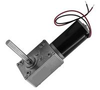 5840-31ZY DC Turbo Worm Geared Motor Power failure self-locking 90°right angle 51MM long shaft motor 12/24V high torque 7~470RPM (260RPM DC24V Motor and Bracket)