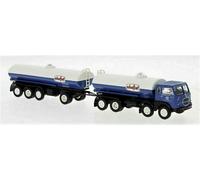 58453 Brekina Truck Fiat 690 Millepiedi with Oil Tanker Fiat in scale 1:87